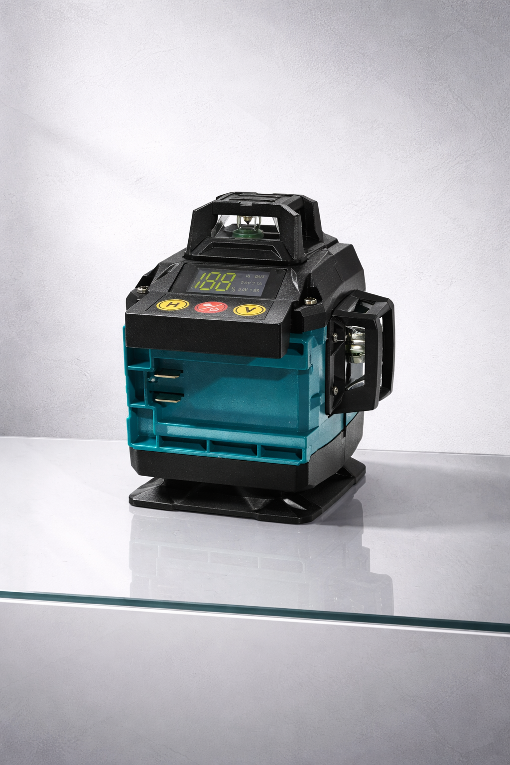 Nivelă Laser 3D Profesională 16 Linii Verzi 360° – Auto-nivelare, IP54, 2 Baterii Incluse