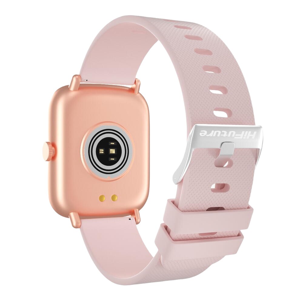 Smartwatch H-go Sport Roz/Negru Presiune arteriala, Bluetooth