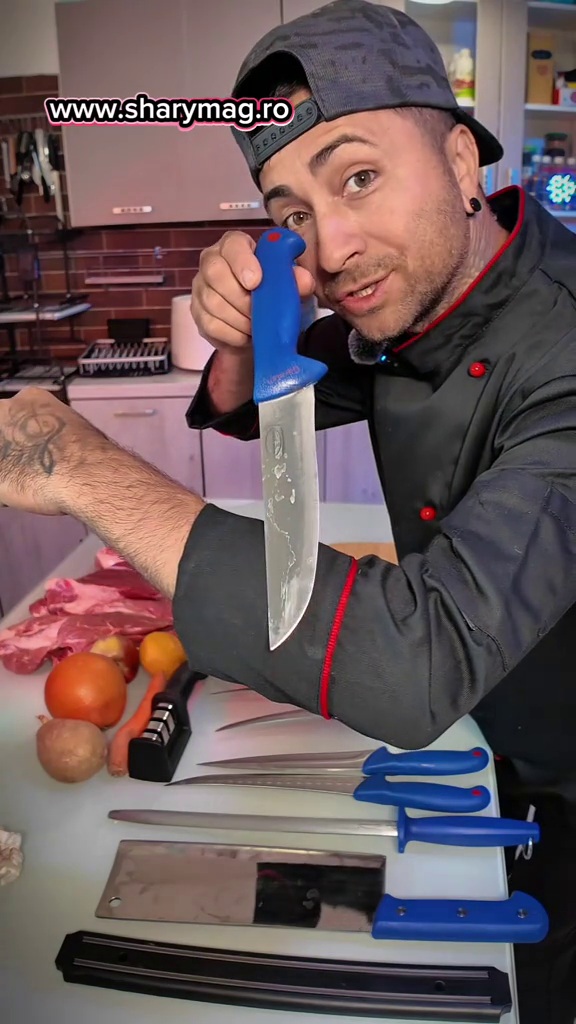 🔪 Kitul Măcelarului – Set Profesional 10 Piese + CADOU SUPORT CUTITE