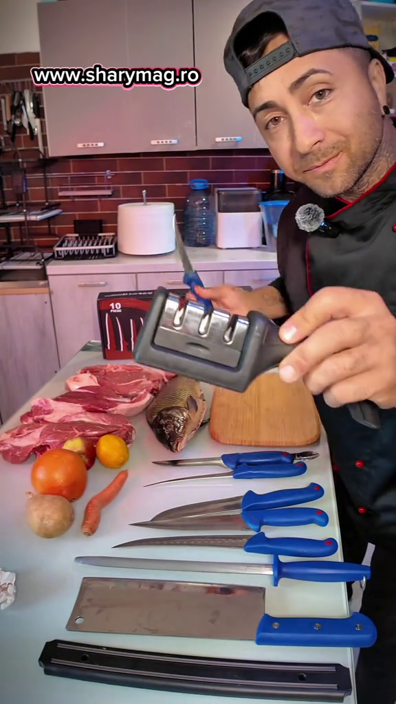 🔪 Kitul Măcelarului – Set Profesional 10 Piese + CADOU SUPORT CUTITE