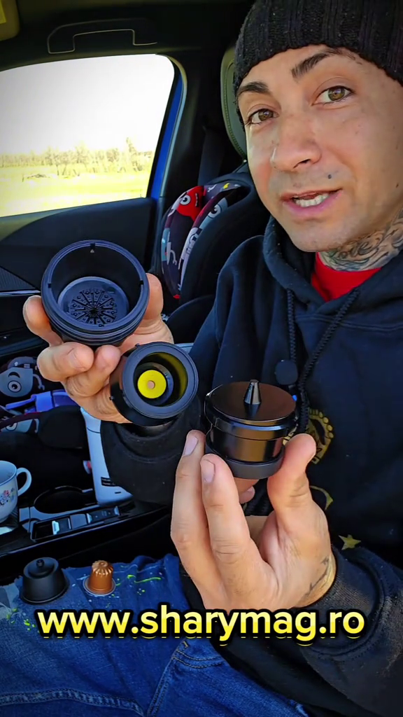 Espressor Portabil 3 în 1 – Cafea Măcinată, Capsule Nespresso & Dolce Gusto| Încălzire Apă |USB Type-C